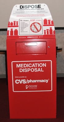 The New York National Guard Counterdrug Task Force unveiled Stratton Air
National Guard Base's first prescription medication drop box July 11, 2016,
which will be located in the 109th Security Forces Squadron building. (U.S. Air National Guard photo by Master. Sgt. William Gizara/Released)
