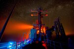 The amphibious assault ship USS Boxer, the flagship for the Boxer Amphibious Ready Group, transits the Arabian Gulf, July 7, 2016. With the embarked 13th Marine Expeditionary Unit, the ship is supporting Operation Inherent Resolve, maritime security operations and theater cooperation efforts in the U.S. 5th Fleet area of operations. Navy photo by Petty Officer 1st Class Douglas Bedford