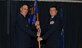 Col. David Stookey, 92nd Mission Support Group commander, passes the 92nd Contracting Squadron guidon to Maj. Brian Robertson, 92nd CS commander, during the change of command ceremony July, 8 2016, at Fairchild Air Force Base, Wash. Robertson was previously the Chief of Contracting Officers Assignments, Air Force Personnel Center, Joint Base San Antonio- Randolph, Texas. (U.S. Air Force photo/Staff Sgt. Samantha Krolikowski) 