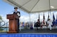 Gen. Terrence J. O’Shaughnessy gives his remarks during an assumption-of-command ceremony at Joint Base Pearl Harbor-Hickam, Hawaii, July 12, 2016. O’Shaughnessy now leads U.S. Pacific Command's Air Component, delivering airpower across 52 percent of the globe. (U.S. Air Force photo by Staff Sgt. Kamaile Chan)