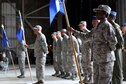 Airmen stand in formation during the 916th Air Refueling Wing’s change of command ceremony, July 10, 2016, at Seymour Johnson Air Force Base, North Carolina. During the ceremony, which started at exactly 9:16 a.m., Col. Eric R. Jenkins took command of the 916th ARW from Col. Craig B. Shenkenberg before a crowd of wing members, community partners, family and friends. (U.S. Air Force Photo/Master Sgt. Wendy Lopedote)