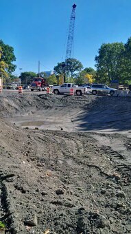 Excavation of the area between Upper Fens Pond and Avenue Louis Pasteur to daylight and begin construction of the Flood Risk Management Channel – mid October 2015.