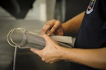 Staff Sgt. Adam Renander, 20th Aircraft Maintenance Unit Crew Viper 7 team chief, briefs his crew before the 2nd Quarter weapons load competition at Barksdale Air Force Base, La., July 8, 2016. One Crew per AMU are selected based on their loading stats for the quarter. (U.S. Air Force photo/Airman 1st Class Stuart Bright) 