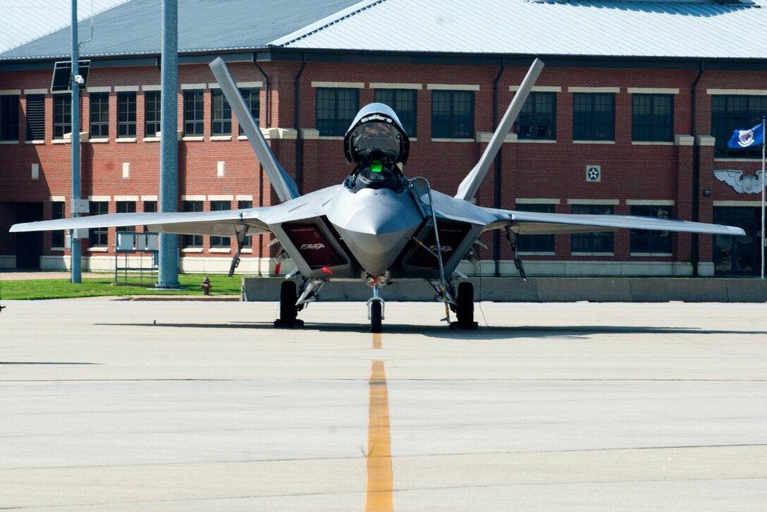 More than 150 U.S. Air Force Airmen and 8 F-22 Raptors from across the 1st Fighter Wing traveled to Nellis Air Force Base, Nev, to participate in Red Flag 16-3, July 7, 2016. The simulated-combat exercise brings together more than 115 aircraft from 25 different units for a realistic combat training exercise involving the air, space and cyber forces of the United States and its allies. (U.S. Air Force photo by Staff Sgt. R. Alex Durbin)