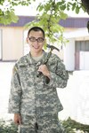 Spc. Jesse Mendiola takes a break during a reconstruction and remodel at the primary school June 10, 2016, in Karlovac, Croatia. Soldiers of the Minnesota Army National Guard 851st Vertical Engineer Company, Airmen from the Minnesota Air National Guard 148th and 133rd Civil Engineer Squadron along with the Croatian Army Engineering Horizontal Construction Company work together for repairs and to rebuild parts of a primary school in Karlovac. The project is a Humanitarian Civic Assistance project made possible by the U.S. European Command in partnership with the U.S. Embassy in Zagreb, Croatia.