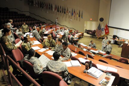 FORT MCCOY, Wisconsin (July 13, 2016) – More than 25 Soldiers from across 88th Regional Support Command are gathering at the 88th RSC headquarters building on Fort McCoy, Wisconsin, from July 11 to 22 to attend a Sexual Harassment/Assault Response and Prevention foundation course to prepare them to conduct the functional areas of the SHARP program. The course teaches the basic tenants of the SHARP program through whole group lessons as well as in small group scenarios and discussions. There is an additional class scheduled for August at Fort McCoy.