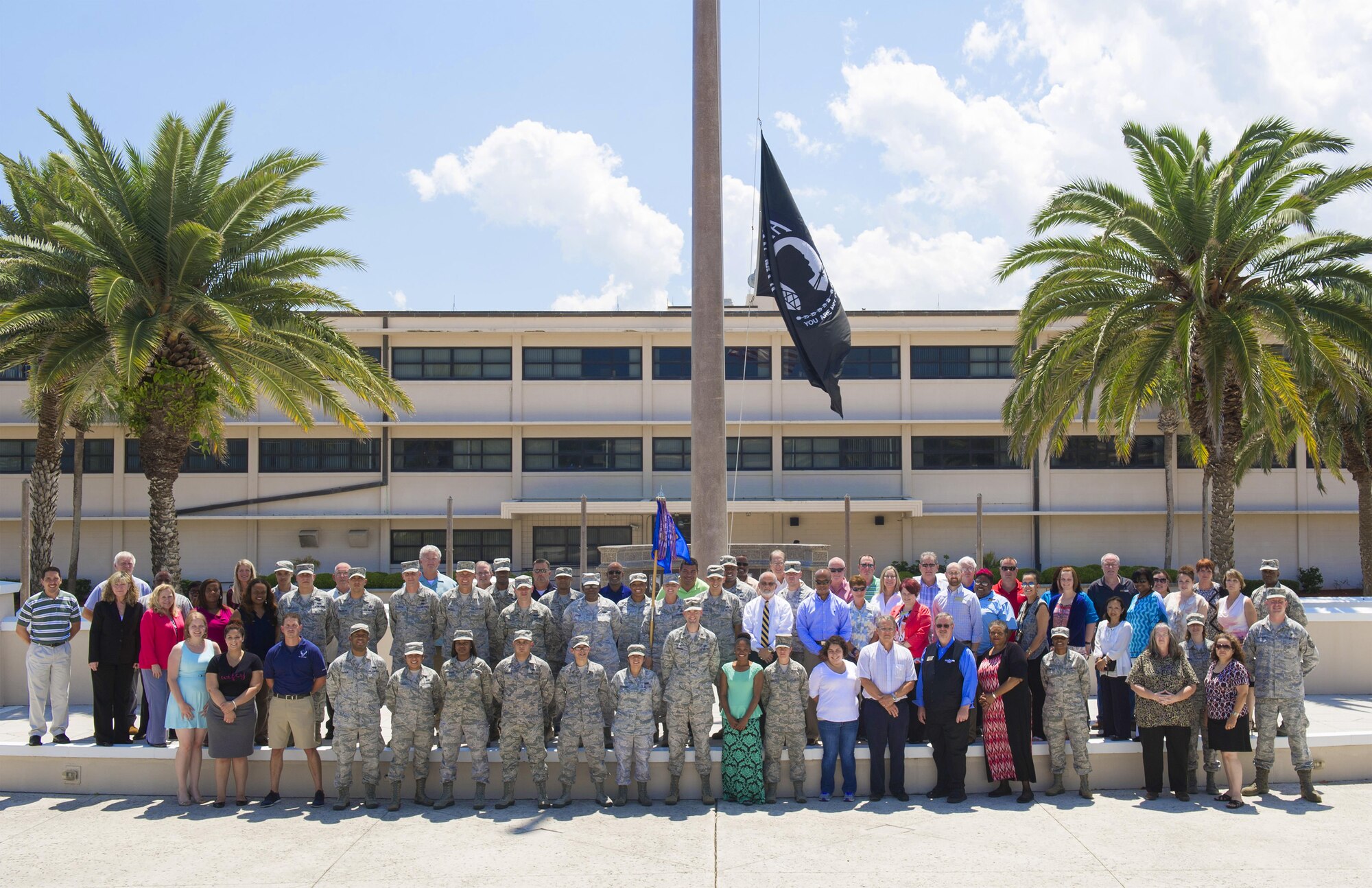 The 45th Space Wing garnered four team awards to include: Child Development Program of the Year, Major General Eugene L. Eubank Award for the small base category of the Year, Operations Program of the Year and John L. Hennessy Award. Additionally, two members, Lt. Col. Paul N. Somer, prior 45th Force Support commander, received an individual award for 2015 Lieutenant General Norm Lezy Award for the number one Force Support Squadron commander in the U.S. Air Force and Staff Sgt. William Chavanu, for winning the Base Honor Guard Member of 2015. (U.S. Air Force photo/Matthew Jurgens)