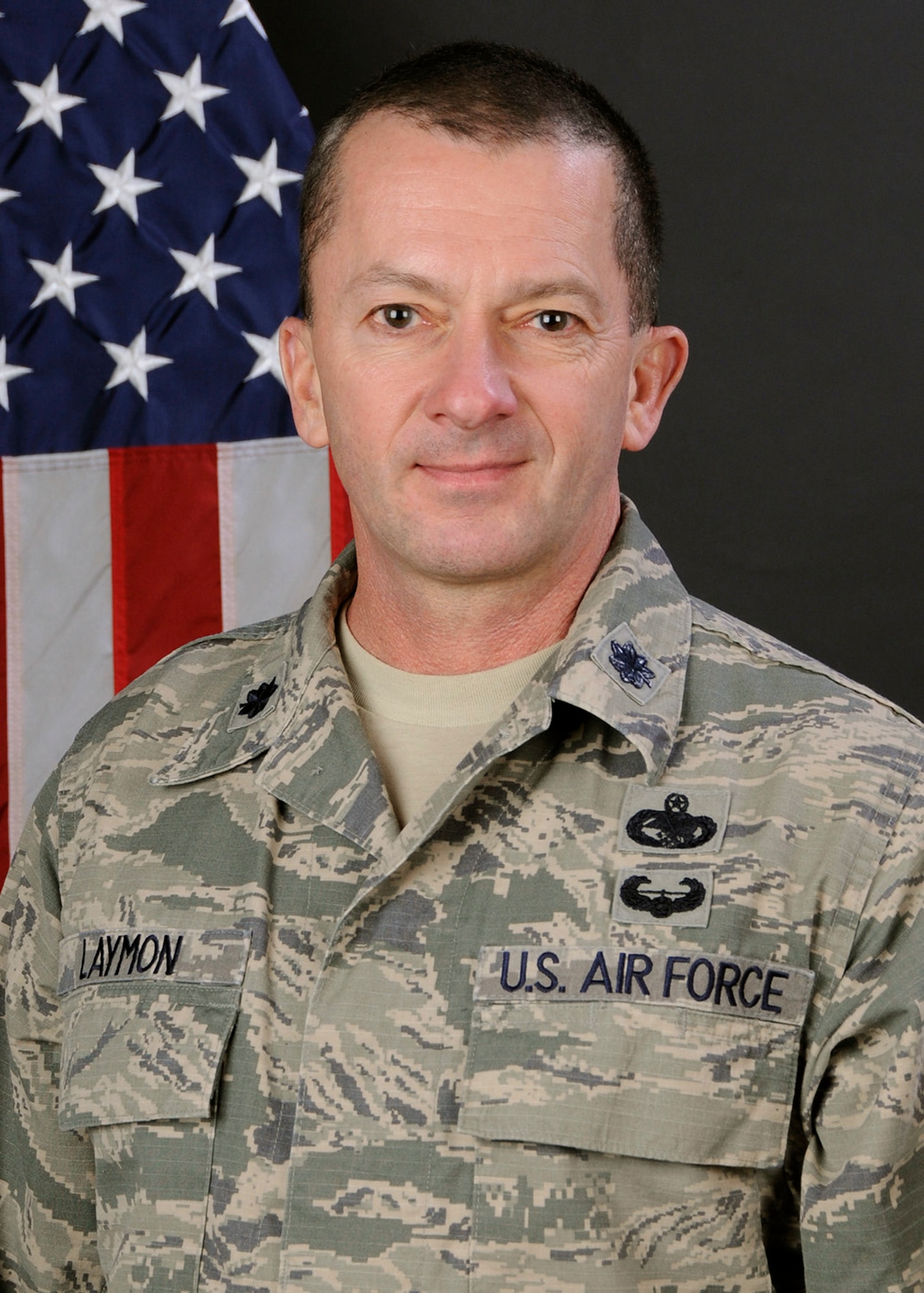 Lt.Col. Paul Laymon, Commander of the 169th Security Forces Squadron at McEntire Joint National Guard Base, S.C., Feb. 26, 2013. (U.S. Air National Guard photo by Tech. Sgt. Caycee Watson/Released)