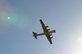 A B-29 Superfortress, known as ‘Doc,’ flies over McConnell Air Force Base Kan., July 17, 2016. This was the aircraft’s first flight after being used by the U.S. Navy for target training in the Mojave Desert for 42 years. (U.S Air Force photo/)