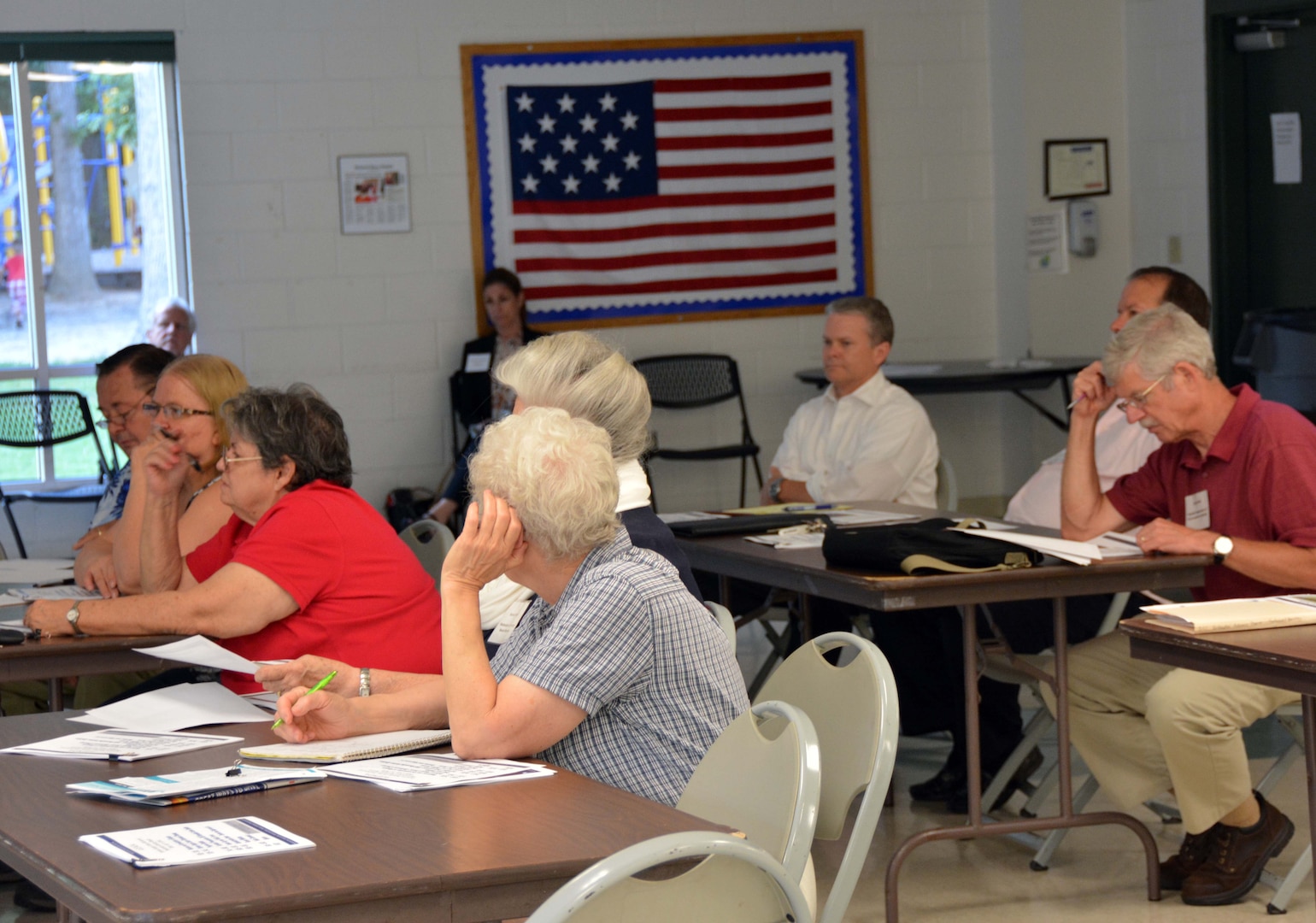 Restoration Advisory Board members, Defense Logistics Agency Installation Support at Richmond, Virginia leadership, and concerned citizens came together during the Restoration Advisory Board’s quarterly meeting July 11, 2016, held at the Bensley Community Center in Chesterfield County, Virginia. 