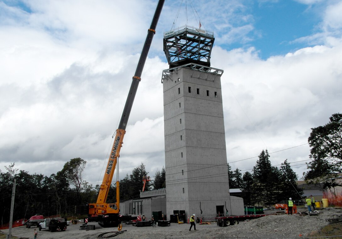 Joint Base Lewis-McChord and Seattle District, USACE, marked the successful raising of the 70,000 pound JBLM Air Traffic Control Tower cab in July. The construction community shared in this momentous event with employees and contractors who support our military mission out on site.