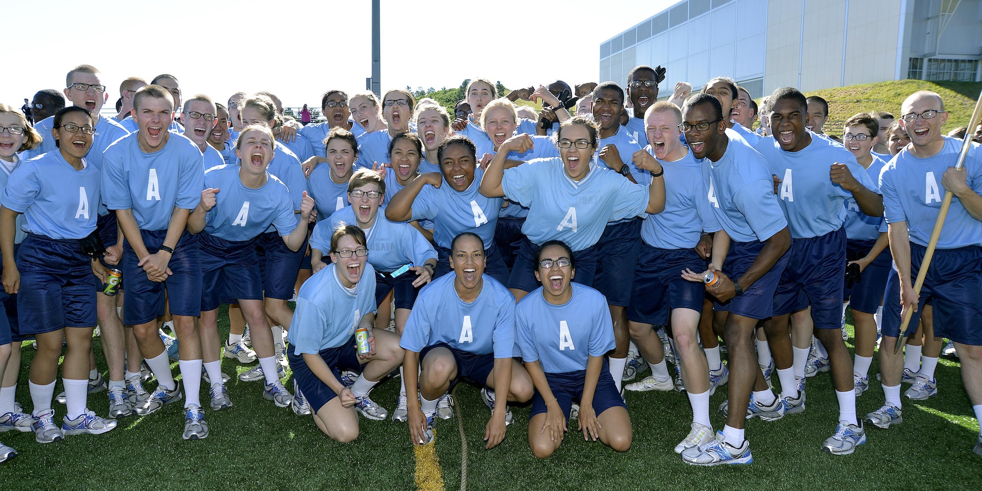 Basic Cadets from the class of 2020 competed in the Air Force Academy's Field Day. An annual event that tests the teamwork and athletic skills of basic cadets. The competitive activity marked the halfway point of Basic Cadet Training for more than 1,000 basic cadets and featured a long distance run, tug-of-war and other relays.