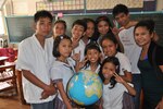 Christie meets with students from Tagbilaran for the Hearing Impaired in Tagbilaran City, Bohol, Philippines.