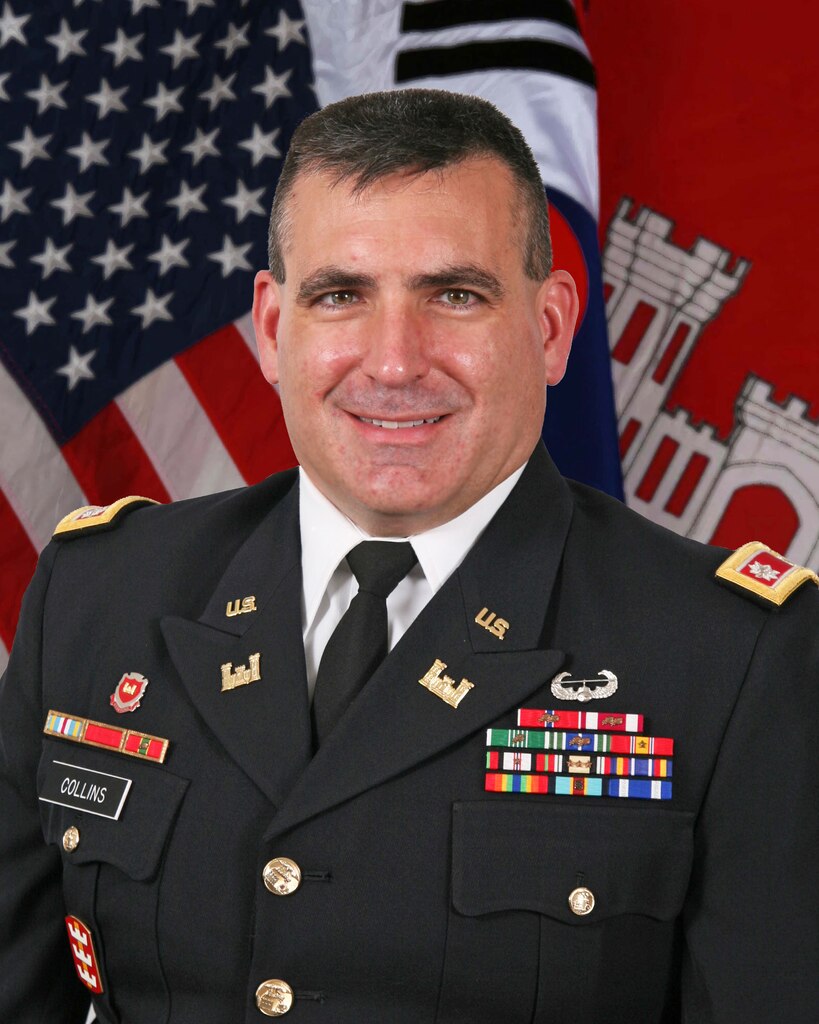 Lieutenant Colonel Richard C. Collins became the deputy commander for the U.S. Army Corps of Engineers, Far East District, in July 2016.