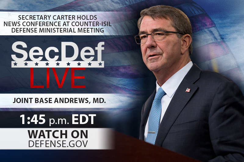 Carter To Speak At Counter ISIL Defense Meeting