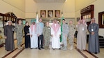 Navy Rear Adm. Deborah Haven (center) Defense Contract Management Agency International commander, meets with Saudi Arabia leaders in Riyadh, Saudi Arabia, during a tour of the Alsalam Aircraft Company facility.