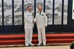 (July 18, 2016) - Chief of Naval Operations (CNO) Adm. John Richardson meets with Adm. Wu Shengli, Commander of the People's Liberation Army Navy (PLAN), at the PLAN headquarters in Beijing.  Richardson is on a multi-day trip to China to meet with his counterpart to and tour the Chinese North Sea fleet in Qingdao.  The goal of the engagement is to improve mutual understanding and encourage professional interaction between the two navies. 