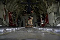Senior Airman Emily Mitchell, 37th Airlift Squadron loadmaster prepares a C-130J Super Hercules before flight during Exercise Thracian Summer 2016 July 17, Plovdiv, Bulgaria. During the two-week forward training deployment, the 37th Airlift Squadron are conducting tactical flight training which include low-level flights, airdrop training with partnered forces and other related training events. The evolutions help preserve joint readiness, build interoperability and strengthen relationships with our NATO allies. (U.S. Air Force photo/Senior Airman Nicole Keim) 