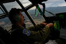 Senior Airman Emily Mitchell, 37th Airlift Squadron loadmaster prepares a C-130J Super Hercules before flight during Exercise Thracian Summer 2016 July 17, Plovdiv, Bulgaria. During the two-week forward training deployment, the 37th Airlift Squadron are conducting tactical flight training which include low-level flights, airdrop training with partnered forces and other related training events. The evolutions help preserve joint readiness, build interoperability and strengthen relationships with our NATO allies. (U.S. Air Force photo/Senior Airman Nicole Keim) 