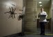 Airman 1st Class Alexandra Ayub, a 90th Force Support Squadron missile chef, exits the elevator leading to the underground launch control center at a missile alert facility in the 90th Missile Wing Missile Complex at F.E. Warren Air Force Base, Wyo., May 17, 2016. (U.S. Air Force photo/Lan Kim)