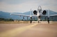 An A-10 Thunderbolt II from the 122nd Fighter Wing at Fort Wayne Air Station, Ind., taxies after landing at Sliač Air Base, Slovakia, July 8, 2016. The A-10s are in Slovakia to conduct training alongside the NATO ally as well as participate in cross-border training with other deployed U.S. forces' and NATO aircraft in the area. (U.S. Air National Guard photo/Staff Sgt. William Hopper)