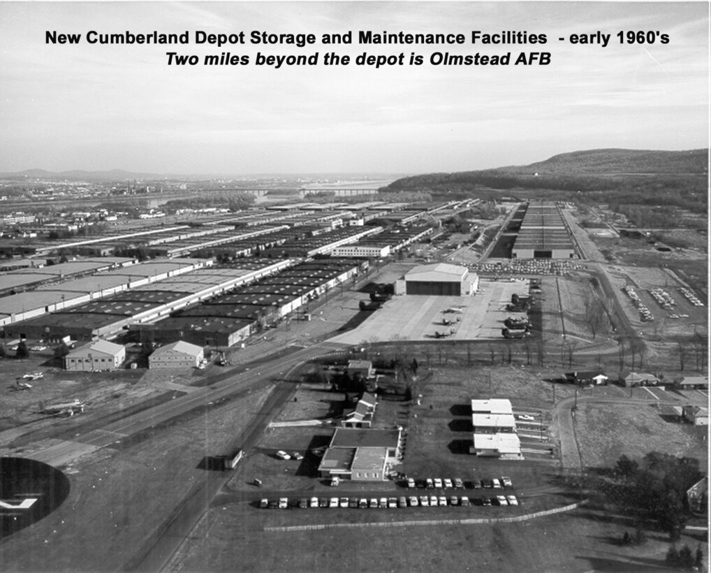 The depot as it looked from 1953 until the mid-1980’s. The row of four warehouses in the top right were known as the “Golden Mile” and built at the end of the Korean War.