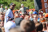 HUGO, Minn. -- After Mudders make their way to the start line where they must overcome a seven-foot wall provided by the Army, they are greeted by Sean Cordelle, Tough Mudder’s Start Line Motivator. This summer Hugo Minnesota was the location for an Army Reserve-sponsored Tough Mudder held July 16 and 17, 2016. For the past several years the U.S. Army Reserve has joined forces with Tough Mudder in an effort to strengthen its partnership with the local community, while fostering the resilience of Soldiers, Families, and Civilians.