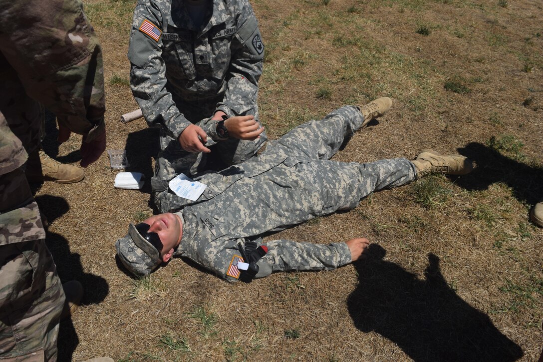 Soldiers from 841st Engineer Battalion, U.S. Army Reserve and 194th Engineer Brigade, Tennessee Army National Guard, July 13th 2016 at Novo Selo Training Area, Bulgaria during Operation Resolute Castle, a United States Army Europe led military construction operation that spans from constructing roadways to infrastructure improvements. Soldiers from the Army Reserve and Army National Guard brings a unique set of skills to the Army as they work in a wide variety of civilian occupations. They constantly train to sharpen their skill set and sustain their combat strength during Operation Resolute Castle. (U.S. Army photo by Capt. Kimberlee Lewis, 841st Engineer Battalion, U.S. Army Reserve)