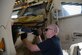Senior Airman Duncan Wild, 86th Vehicle Readiness Squadron vehicle maintainer, conducts maintenance on a mine-resistant ambush protected vehicle at Ramstein Air Base, Germany, July 13, 2016. Airmen at the 86th VRS work on a wide variety of government-owned vehicles such as military vehicles, pickup trucks, police cars and special- purpose vehicles. (U.S. Air Force photo/ Airman 1st Class Joshua Magbanua)