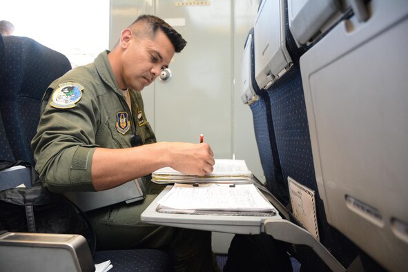 F-35A Lightning II aircraft receive aerial refuelings from a Travis KC-10 Extender July 13, 2016 on the flight from England to the United States. The fighters were returning to Luke Air Force Base, Arizona after participating in the world's largest air show. (U.S. Air Force photos by Staff Sgt. Madelyn Brown) 