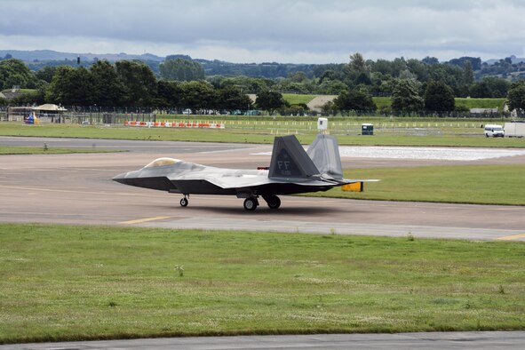 F-35A Lightning II aircraft receive aerial refuelings from a Travis KC-10 Extender July 13, 2016 on the flight from England to the United States. The fighters were returning to Luke Air Force Base, Arizona after participating in the world's largest air show. (U.S. Air Force photos by Staff Sgt. Madelyn Brown) 