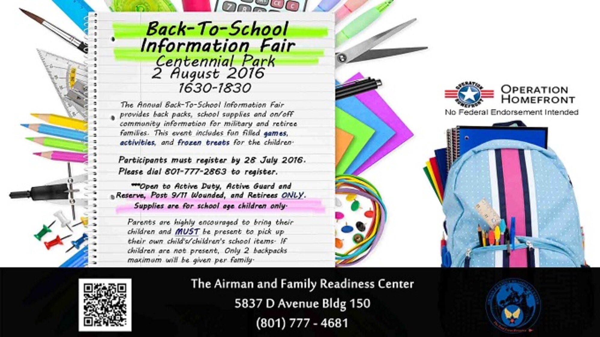 Back to School Info Fair. (Courtesy graphic)