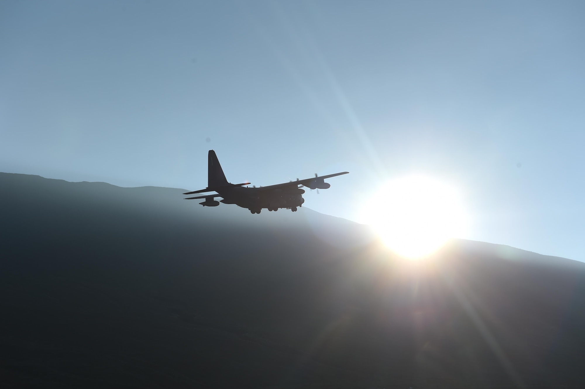 An MC-130J Commando II with the 17th Special Operations Squadron performs a flyby over Pohakuloa Training Area, Hawaii, July 14, 2016, as part of exercise Rim of the Pacific 2016. More than 40 ships and submarines, 200 aircraft, and 25,000 personnel from 26 nations are participating in RIMPAC from June 30 to Aug. 4 in and around the Hawaiian Islands and Southern California. (U.S. Air Force photo/2nd Lt. Jaclyn Pienkowski)                                                                                                                                                                                                                                                                                                                                                                                                                                                                                                                                                                                                       