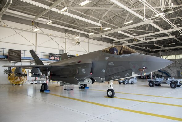 An F-35A from the 58th Fighter Squadron is loaded with weapons in its internal weapons bays and on external pylons July 20, 2016, at Eglin Air Force Base, Fla. The F-35 is capable of carrying weapons both internally and externally in order to adapt to mission needs. (U.S. Air Force photo by Senior Airman Stormy Archer)