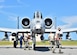 Airmen from the 924th Maintenance Squadron work on an A-10C Thunberbolt II as it arrives July 16 in preparation for their annual tour at Patrick Air Force Base, Fla. Citizen Airmen with the 924th Fighter Group, Davis-Monthan Air Force Base, Ariz. and the 920th Rescue Wing at Patrick AFB, are training together to perfect skills needed during combat.