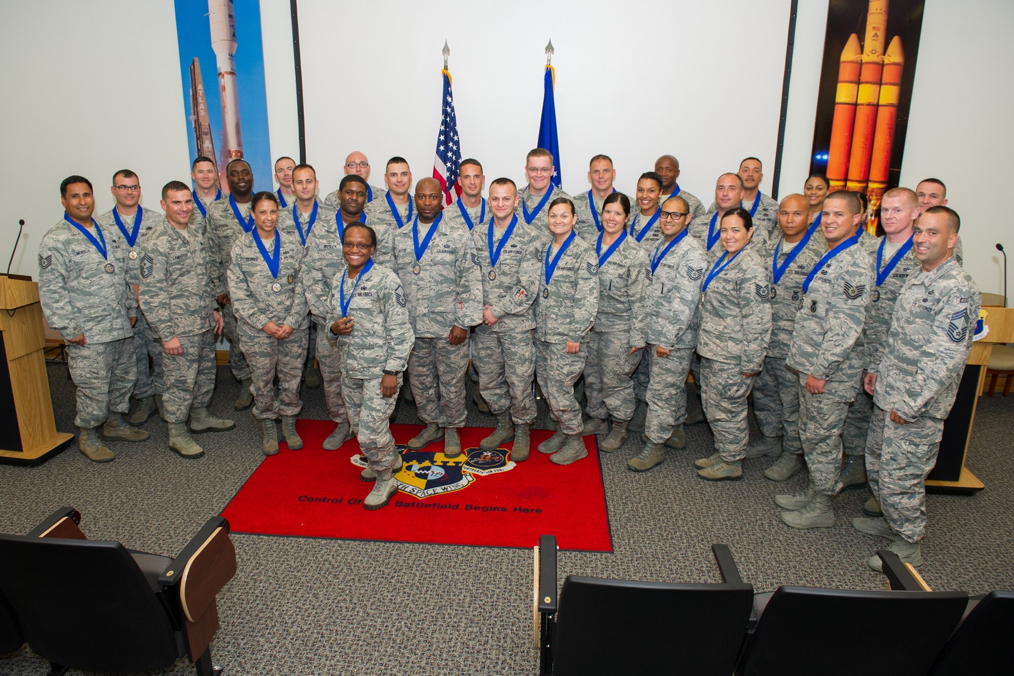 Congratulations to Patrick-Cape’s newest graduates of the Senior Noncommissioned Officer Professional Enhancement Course July 21, 2016, at Patrick Air Force Base, Fla. SNCOPEC is a five-day course designed to augment and reinforce information taught in basic military training, technical training, ancillary training, professional military education, and job experience. SNCOPEC provides students with an in-depth view of their increased supervisory, leadership, managerial responsibilities, and make the transition to senior NCO status more effective. (U.S. Air Force photo/Benjamin Thacker)
