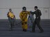 Maj. Carl Maymi, a U-2 pilot with the 1st Reconnaissance Squadron from Beale Air Force Base, Calif., bumps fist with Capt. Arthur Bull, while walking out to his aircraft at Nellis AFB, Nev., July 18, 2016, during exercise Red Flag 16-3. This is the first time in more than 20 years the U-2 has flown in Red Flag while staging out of Nellis AFB. (U.S. Air Force photo/Tech. Sgt. David Salanitri)