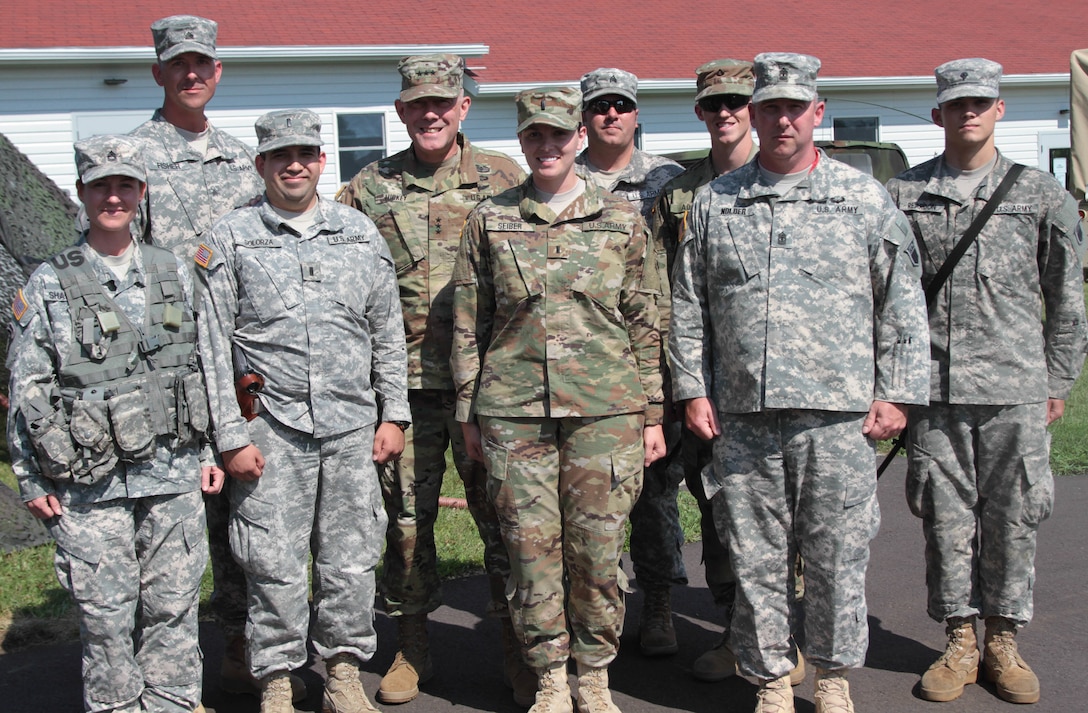 The Chief of Army Reserve and Commanding General, United States Army Reserve Command, Lt. Gen. Charles D. Luckey, visited the Soldiers of the 415th Chemical Brigade, 209th Regional Support Group, and 76th Operational Response Command during the units' warrior exercise (WAREX) held at Fort McCoy, Wis., July 18, 2016.