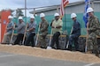 Brig. Gen. Stephen K. Curda, commander of the 9th Mission Support Command was in attendance of the  Saipan U.S. Army Reserve Center's groundbreaking ceremony, July 11, 2016. Along with the commander, in attendance was the Lt. Governor, Commonwealth of the Northern Mariana Islandes, the Honorable Victor Hocog, other state officials and management personnel from Aafes. The center will be undergoing a full revitalization to its complex, enhancing the capabilities of the center to include upgraded storm protection, security systems and upgrades to the air conditioning system. The attached Aafes Troop Store will also be receiving a facelift by upgrading the store by 3 times larger than the existing store in order to more effectively serve Soldiers, Families and Veterans. Project completion is scheduled for March 2017. 
(U.S. Army photo by Sgt. Jessica A. DuVernay)