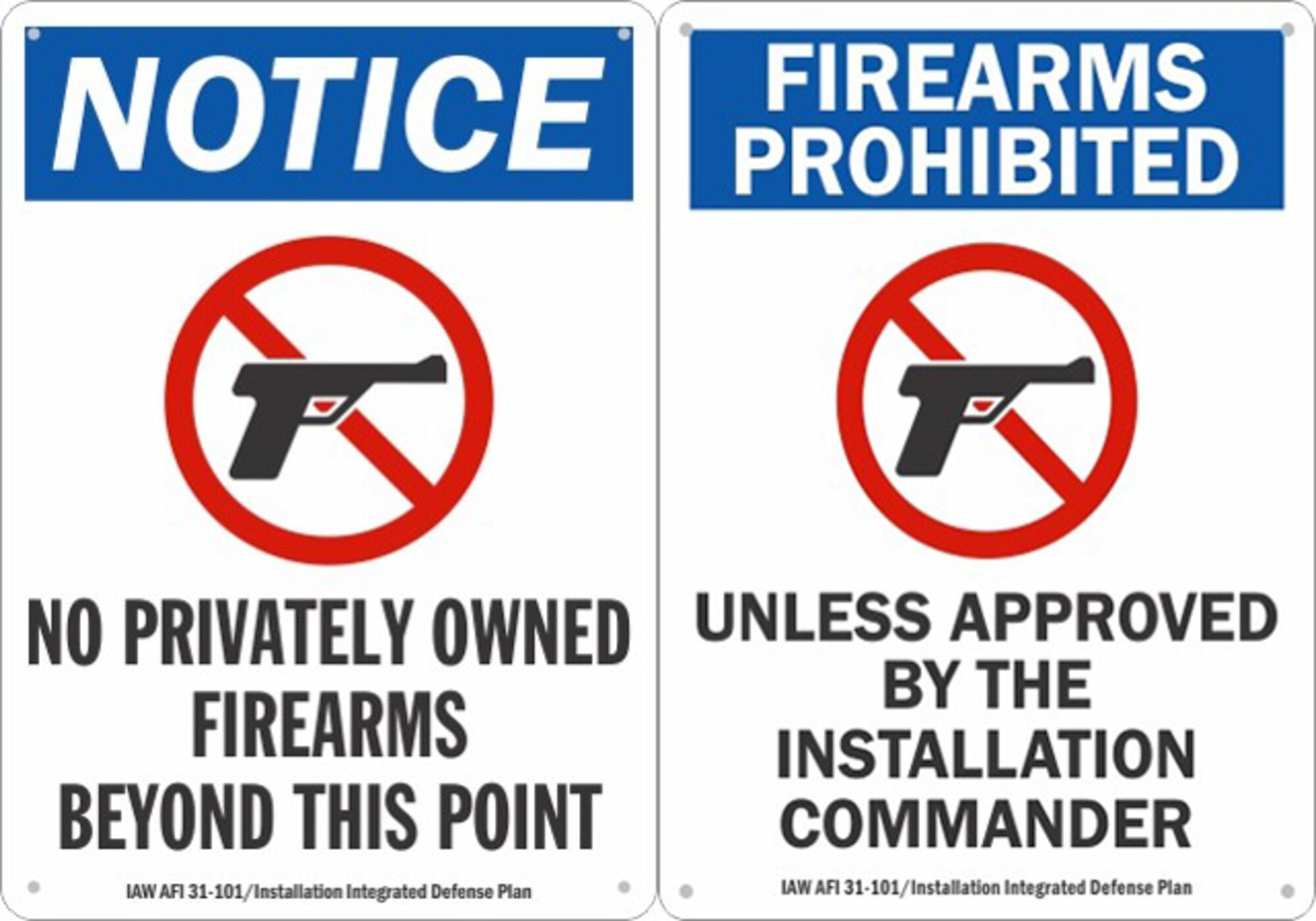 Eglin firearm policy