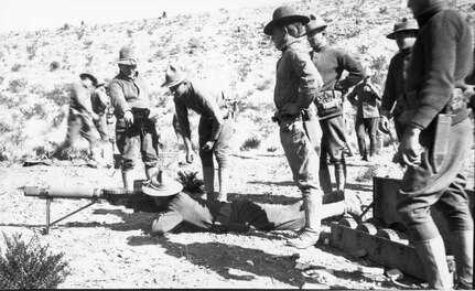 Pennsylvania’s 16th Regiment conducting rifle training along the Mexican border during the 1916 crisis. 