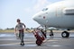 Staff Sgt. Kyle Walker, a crew chief assigned to the 513th Aircraft Maintenance Squadron, stands ready as a fire guard for an E-3 Sentry at Joint Base Pearl Harbor-Hickam, Hawaii, before a mission in support of Rim of the Pacific 2016 on July 19, 2016. RIMPAC is the world's largest international maritime exercise with 26 nations, more than 40 ships and submarines, over 200 aircraft and 25,000 personnel participating in it. (U.S. Air Force photo/2nd Lt. Caleb Wanzer)
