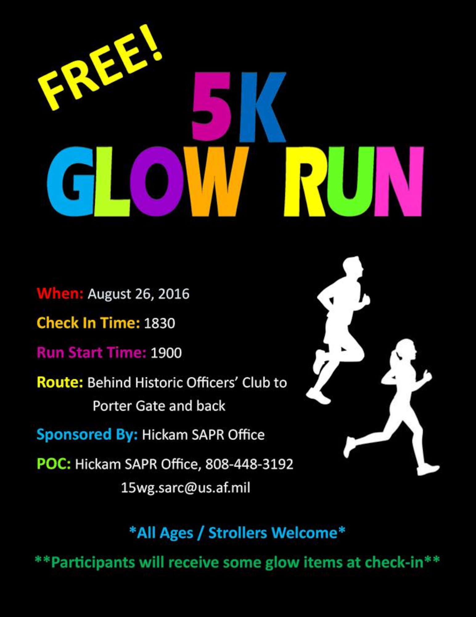 15 WG SAPR to hosts first Glow Run.