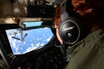 U.S. Air Force Senior Airman Victoria Rose Mora, 909th Air Refueling Squadron boom operator, delivers air-to-air refueling to an F-15 Eagle from the 44th Fighter Squadron June 30, 2016, near Okinawa, Japan. The 909th ARS deploys worldwide, executing contingency and strategic war plan operations as the Pacific Air Forces’ “lead force” for air refueling U.S. and allied aircraft in the Indo-Asia-Pacific region. (U.S. Air Force photo by Senior Airman John Linzmeier)