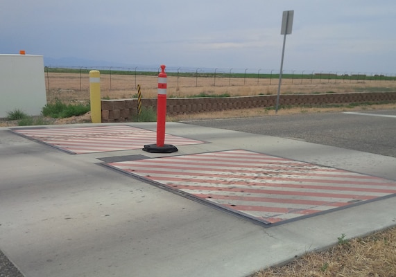 Active Vehicle Barriers installed at Holloman Air Force Base, New Mexico can prevent passage of vehicles when engaged. The Air Force is using a Huntsville Center’s Access Control Point (ACP)  multiple award task order contract (MATOC) to ensure barrier preventative and corrective maintenance and emergency repairs are preformed by contractors, freeing up personnel from the base's civil engineer and security forces Airmen to focus on higher priority tasks more associated with their career fields.