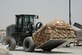 Staff Sgt. Jonathan Parrish, 386th Expeditionary Logistics Readiness Squadron cargo processer, moves a pallet of cargo July 21, 2016 at an undisclosed location in Southwest Asia. In an average week, the 386 ELRS aerial port flight moves about 1500 short tons of cargo. (U.S. Air Force photo/Senior Airman Zachary Kee)