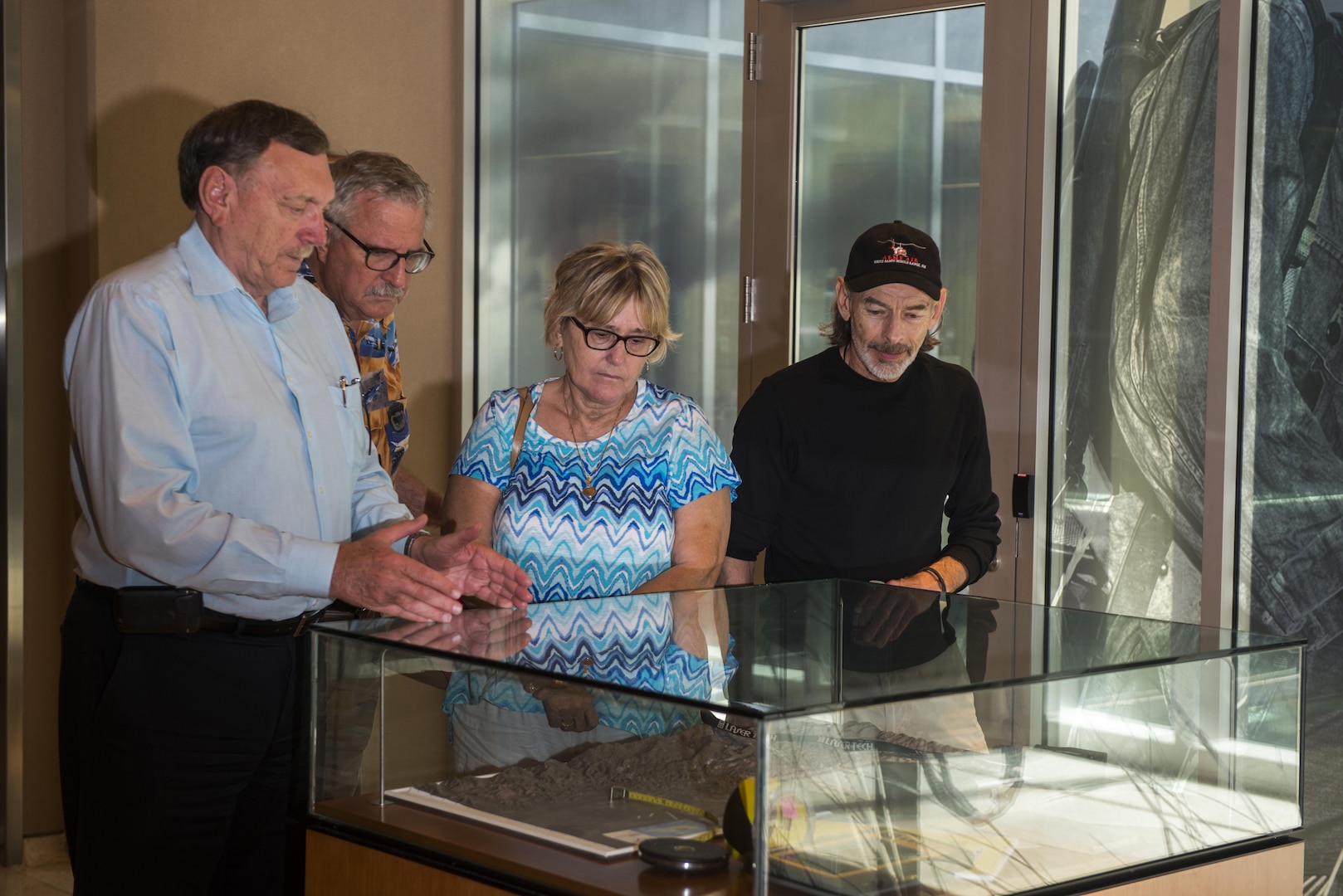 Family and friends of a World War II prisoner of war visit the Defense POW/MIA Accounting Agency (DPAA) for a tour of the facility, June 30. The mission of DPAA is to provide the fullest possible accounting for our missing personnel to their families and the nation