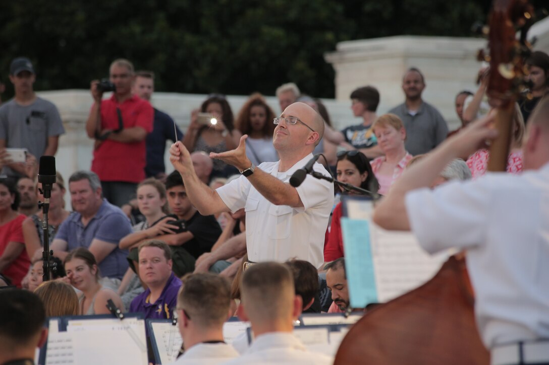 On July 27, 2016, the Marine Band performed a Summer Fare concert at the U.S. Capitol. (U.S. Marine Corps photo by Master Sgt. Kristin duBois/released)