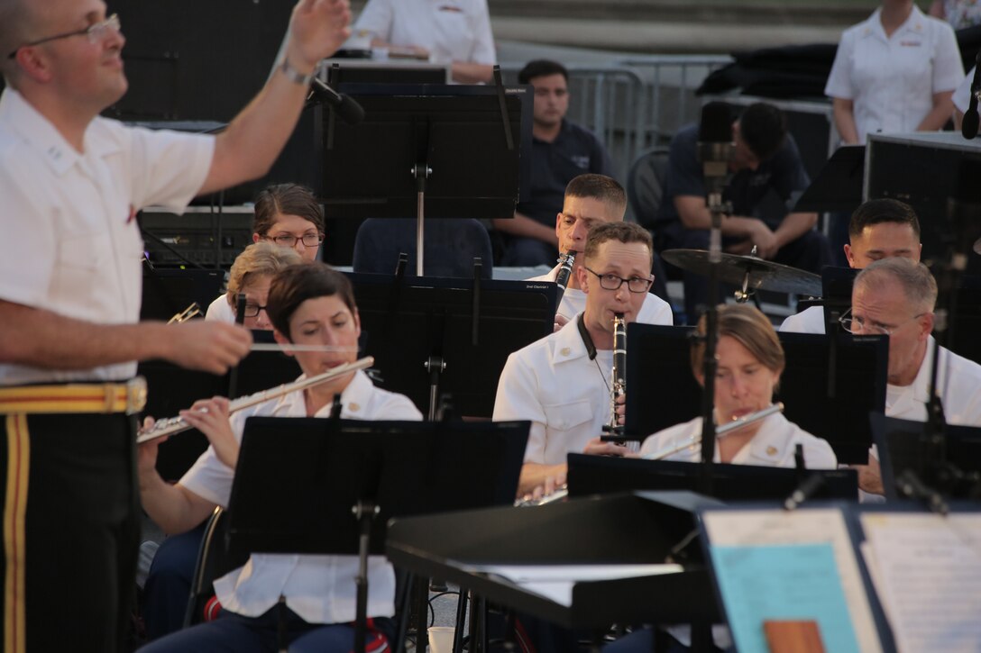 On July 27, 2016, the Marine Band performed a Summer Fare concert at the U.S. Capitol. (U.S. Marine Corps photo by Master Sgt. Kristin duBois/released)