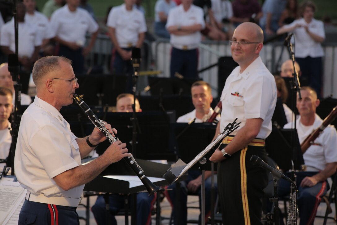 On July 27, 2016, the Marine Band performed a Summer Fare concert at the U.S. Capitol.  (U.S. Marine Corps photo by Master Sgt. Kristin duBois/released)